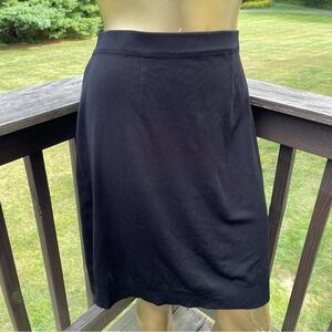 Exclusively Misook pencil skirt straight office career minimalist black large